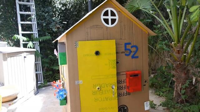 Project 52: cardboard playhouse / детский игровой домик из картона своими руками (DIY) смотреть онлайн