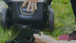 Зверь на одном аккумуляторе для мамы! Бесщеточная газонокосилка Ryobi ONE+ RY18LMX40B