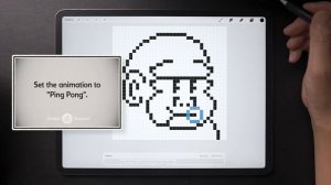 Procreate Pixel Animation｜Tutorial for Beginners｜Gum-chewing gorilla