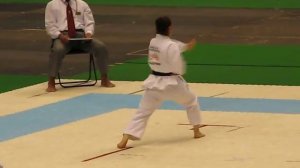 JKA female kata fainal Shirota( Gojushiho-sho)城田選手　五十四歩小