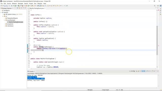 Java - Enums Advanced: constructors, member variable, methods, constant specific class body