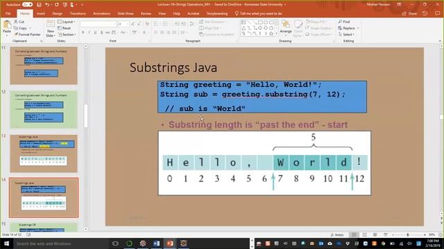 CSE1322S03L10 (Part-1) String and String Operations Discussed with Java and C# смотреть онлайн