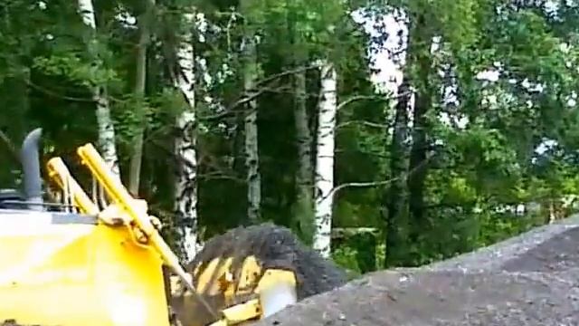 Работа Бульдозера Komatsu 65ех (комацу) смотреть онлайн