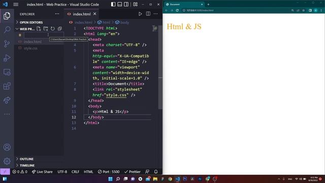 The relationship between html and js