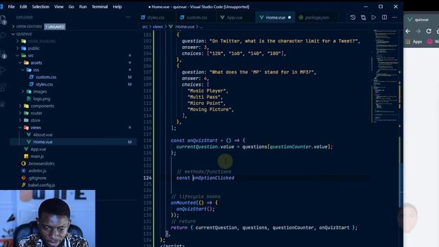 Quiz App with Vue, Tailwind and Open Trivia API Part 2: On Click User Feedback смотреть онлайн