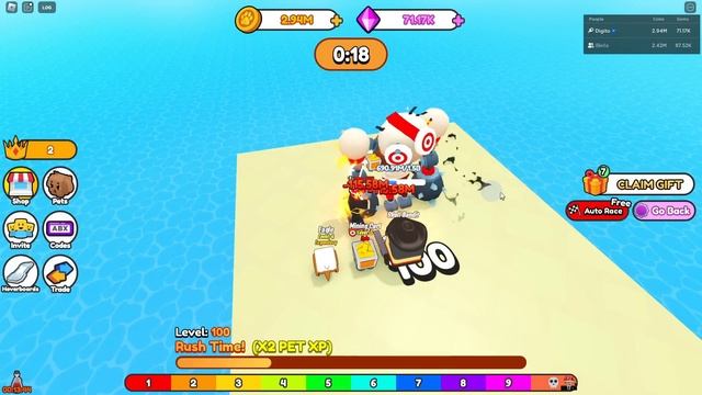 I GOT INFINITE SPEED in PET RACER! смотреть онлайн