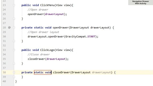 How to Implement Navigation Drawer With Activity in Android Studio | NavDrawer | Android Coding смотреть онлайн