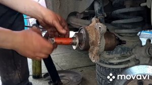Замена ступичного подшипника VW T4 с дисковыми тормозами.