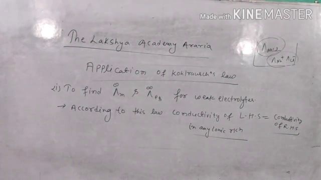 Kohlrausch's law Electrochemistry Lec-18 смотреть онлайн