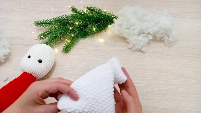 Вязаный Дед Мороз крючком/ Мк по вязанию Дед Мороза крючком/ Новогодние игрушки
