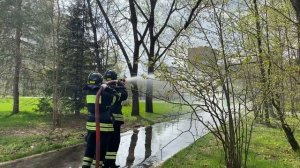 Студенты Технического пожарно-спасательного колледжа группы 2ПБ-51 на выездном практическом занятии