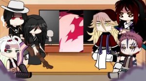 Uppermoons + Muzan react to Tanjiro and Yoriichi | 3 Season | Demon Slayer | Gacha Club