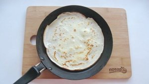Блинчики с отварным мясом