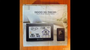 Digoo DG-TH8380 – термогигрометр с сенсорным дисплеем с подсветкой и беспроводным внешним датчиком