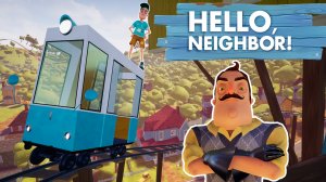 Привет Сосед как запрыгнуть на вагонетку| Hello Neighbor how to get to the roof