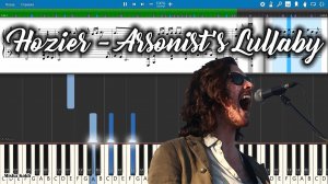 Hozier - Arsonist's Lullaby [Piano Tutorial | Sheets | MIDI] Synthesia