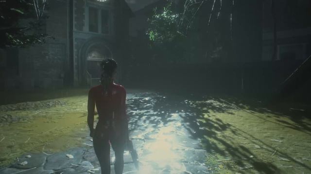 Resident Evil 2 Remake - Claire Latex Catsuit Mod Gameplay
