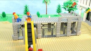 Lego Construction Site (Skyscraper Building, Mobile Crane, Excavator)