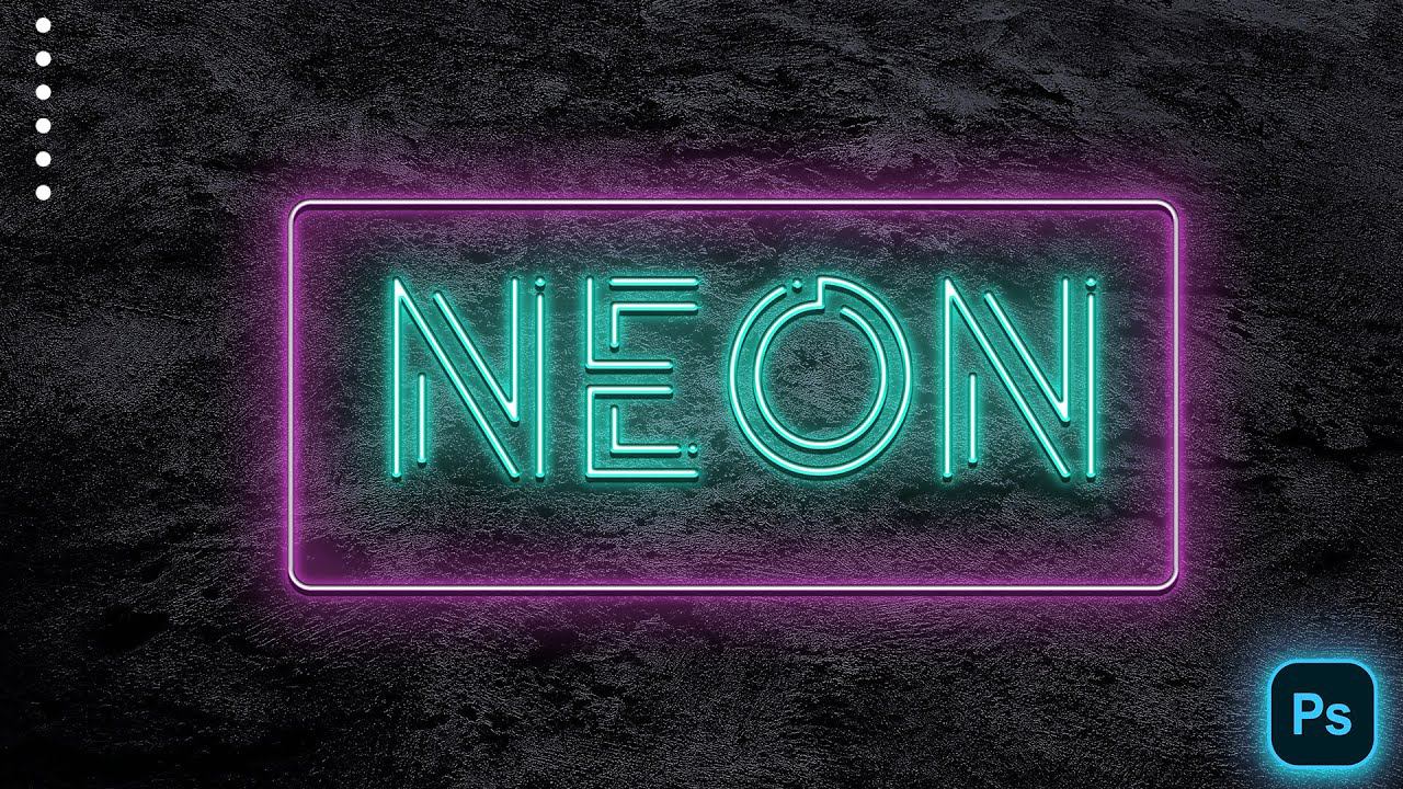 Неоновый текст в фотошопе | Как сделать неоновую вывеску в Photoshop смотреть онлайн