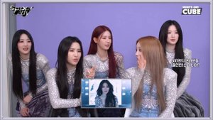 [РУССКАЯ ОЗВУЧКА] Реакция (G)I DLE  на клип 'Super Lady' | (G)I-DLE) - 'Super Lady' M/V Reaction