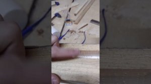 Вставной шип фрезером.