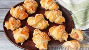 Где обитает копчёный лосось?
КРУАССАНЧИКИ С ЛОСОСЕМ