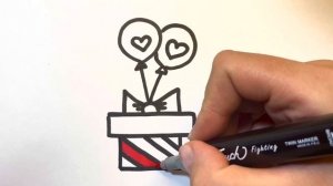 Как нарисовать подарок