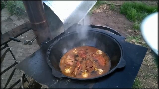 Нефтекамск. Готовим плов в казане на 16 литров. смотреть онлайн