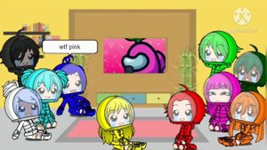 Among us reacts to among us 2 (AMONG US ANIMATION)#chimaru || GACHA LIFE
