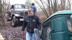 Кто круче? Дизельный ГАЗ-66 против ЗИЛ-157 на бездорожье!!!