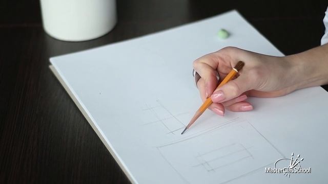 Основы рисунка. Построение цилиндра. смотреть онлайн