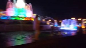 Ночной фантан ВДНХ.