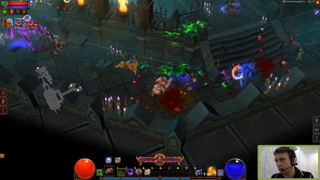 Torchlight 2 - Прохождение. Скиталец. Хардкор. Мастер. Часть 53: Черная яма. Седой оборотень