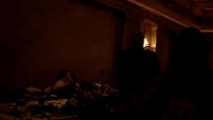 Adrine and Aram dancing