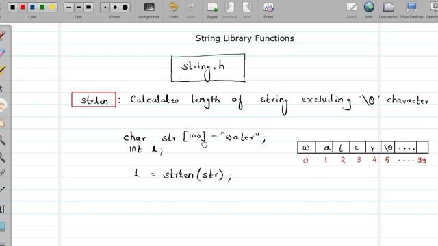 94 - strlen Function in C Programming | String Functions in C