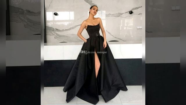 Самые красивые длинные черные платье смотреть онлайн