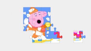 Puzzle Peppa Pig. ¡Competiciones de invierno! ?? Puzzles Para Niños