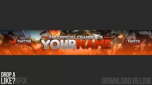 Gaming YouTube Banner Template 118 - Free Photoshop Download