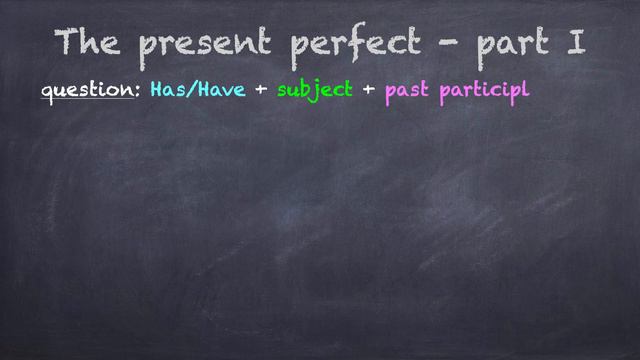 Grammar for beginners: The present perfect - part I (A1+) смотреть онлайн