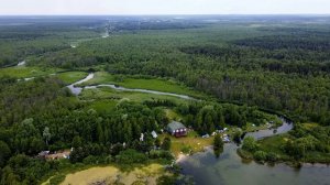 Река Вёкса, Плещеево озеро, база Урев. Drone video.