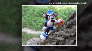 Вязание крюком. Игрушка Обезьяна. Crochet Monkey. Анонс