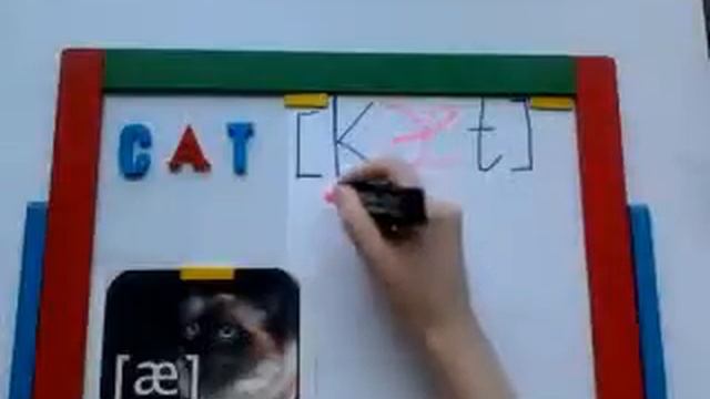 УРОКИ АНГЛИЙСКОГО транскрипция слова ''cat''