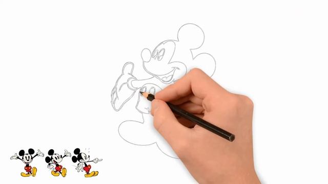 Как нарисовать Микки Мауса Диснея для детей Потешки с воздушными шарами Семейная песня Детские стиш смотреть онлайн