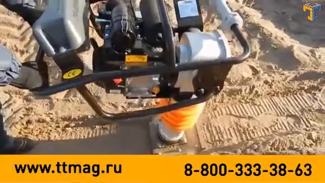 Вибротрамбовка  Honda для уплотнения песка, гравия, щебня | Купить трамбовку для траншей