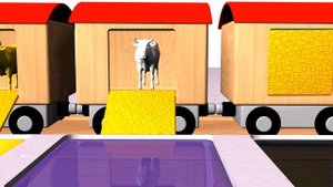 Учим цвета с животными ЦВЕТНЫЕ КОРОВЫ Learn colors with animals COWS на русском