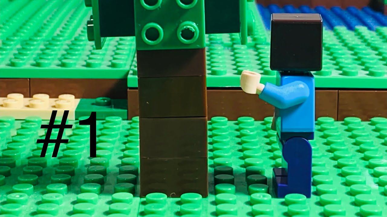 Премьера! Лего Майнкрафт мульт 1 серия! Lego Minecraft Анимация эпизод 1 "Начало"