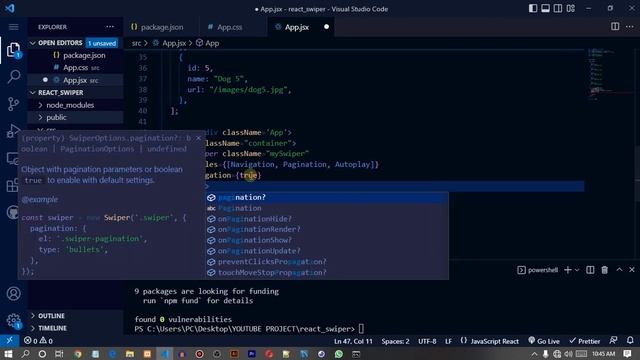 Image Slider with React and Swiper.js смотреть онлайн