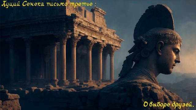 Луций Сенека письмо третье. О выборе друзей. смотреть онлайн