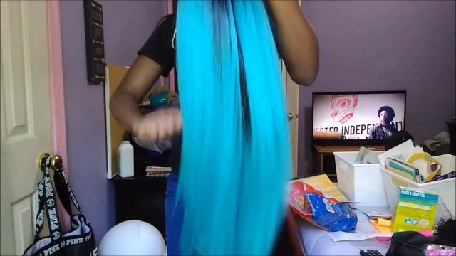 Affordable $20 Premium Remi Touch Brazilian Hair | Teal Wig | смотреть онлайн