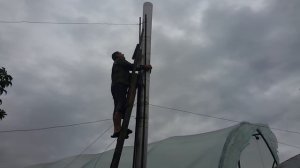Установка дымохода на пиролизный котёл 120кВт